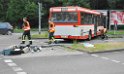 VU LKW KVB Bus Koeln Bocklemuend Militaerringstr Hugo Ecknerstr P05